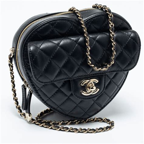 chanel heart shaped bag